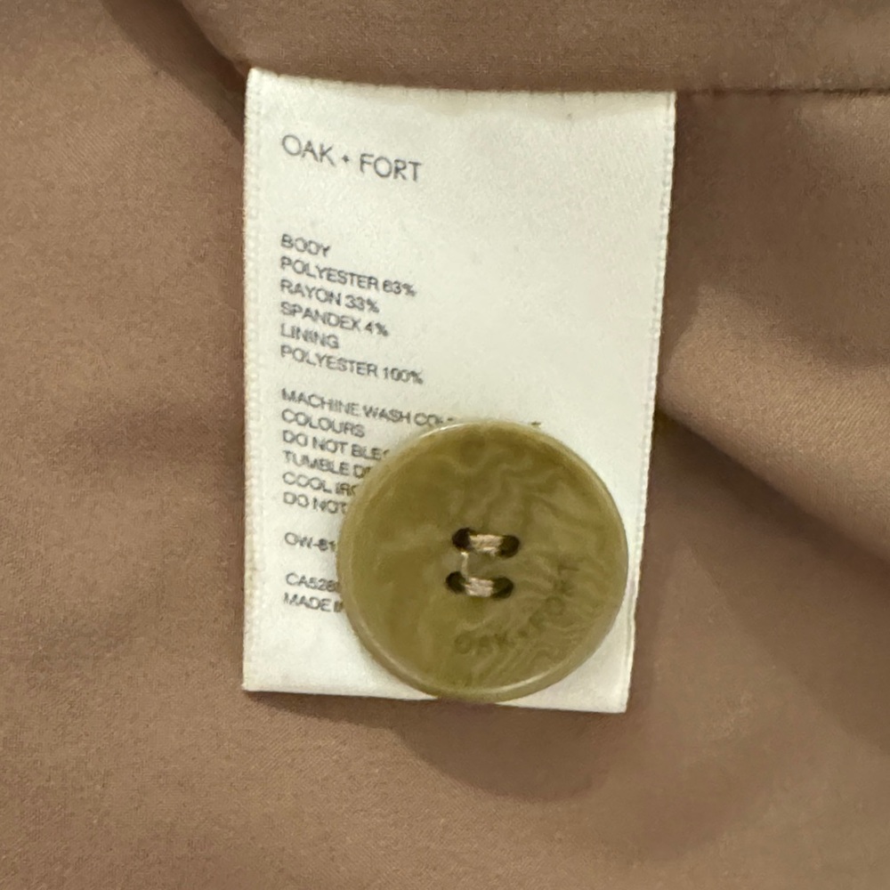 OAK + FORT Classic Beige Blazer - Picture 5 of 5